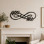 You & Me Infinity Metal Wall Art – Romantic Couple Wall Decor