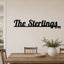 Personalized Family Name Metal Sign with Established Year