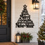 Merry Christmas Metal Wall Art – Christmas Tree Holiday Sign