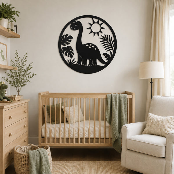 Dinosaur Metal Wall Art – Nursery & Kids Room Decor