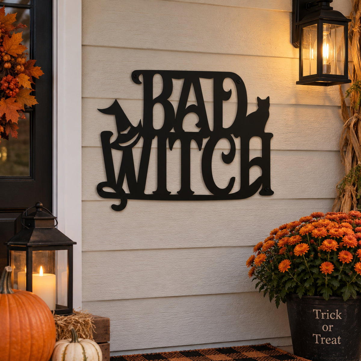 Halloween Metal Wall Art Signs – Spooky Classics Collection