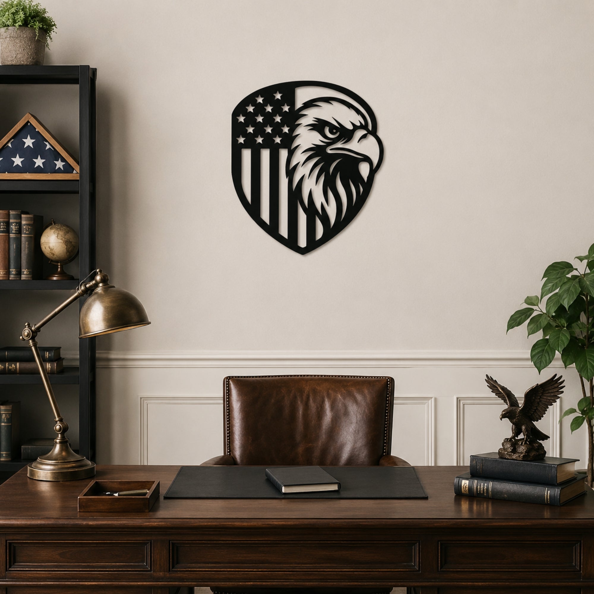 American Eagle Flag Metal Wall Art – Patriotic USA Decor Secondary image
