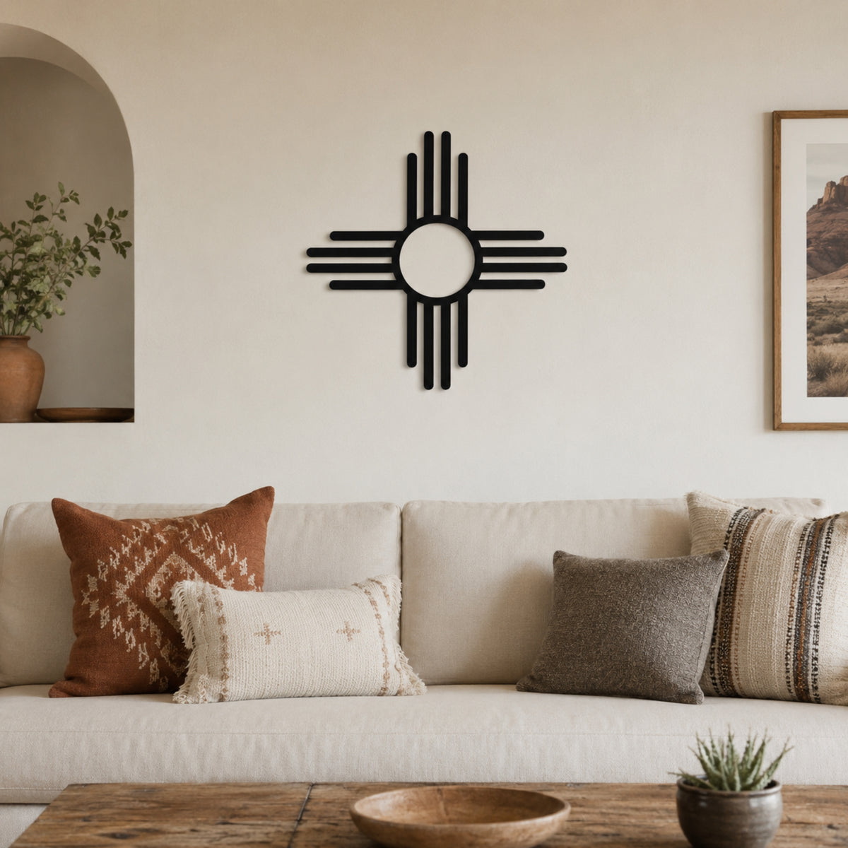 Zia Sun Metal Wall Art – Southwestern Metal Wall Decor