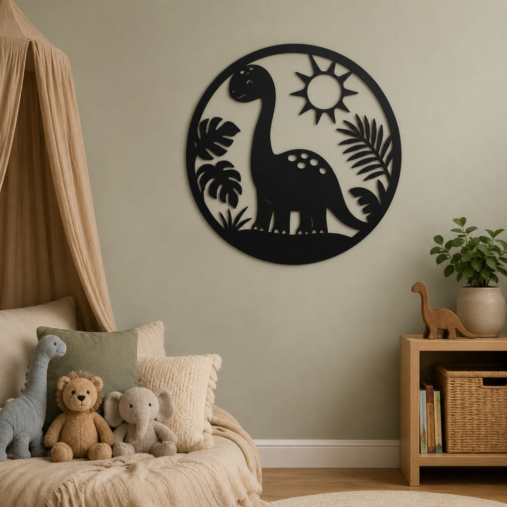 Dinosaur Metal Wall Art – Nursery & Kids Room Decor