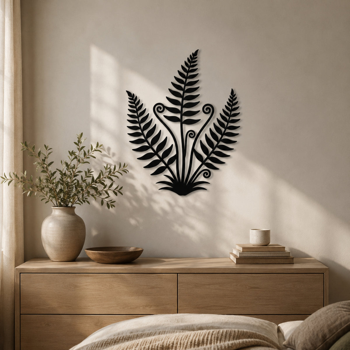 Fern Botanical Metal Wall Art – Nature Inspired Plant Wall Decor Main image