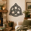 Celtic Trinity Knot Metal Wall Art – Triquetra Decor