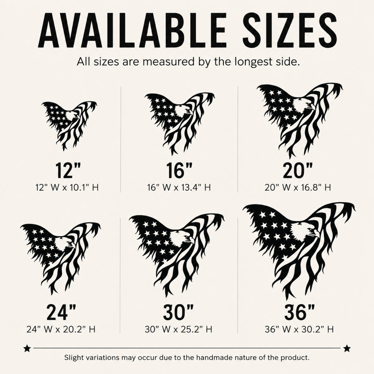 American Flag Eagle Decor - Patriotic Eagle Metal Wall Art