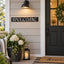 Modern Welcome Metal Sign – Vertical or Horizontal Porch Decor