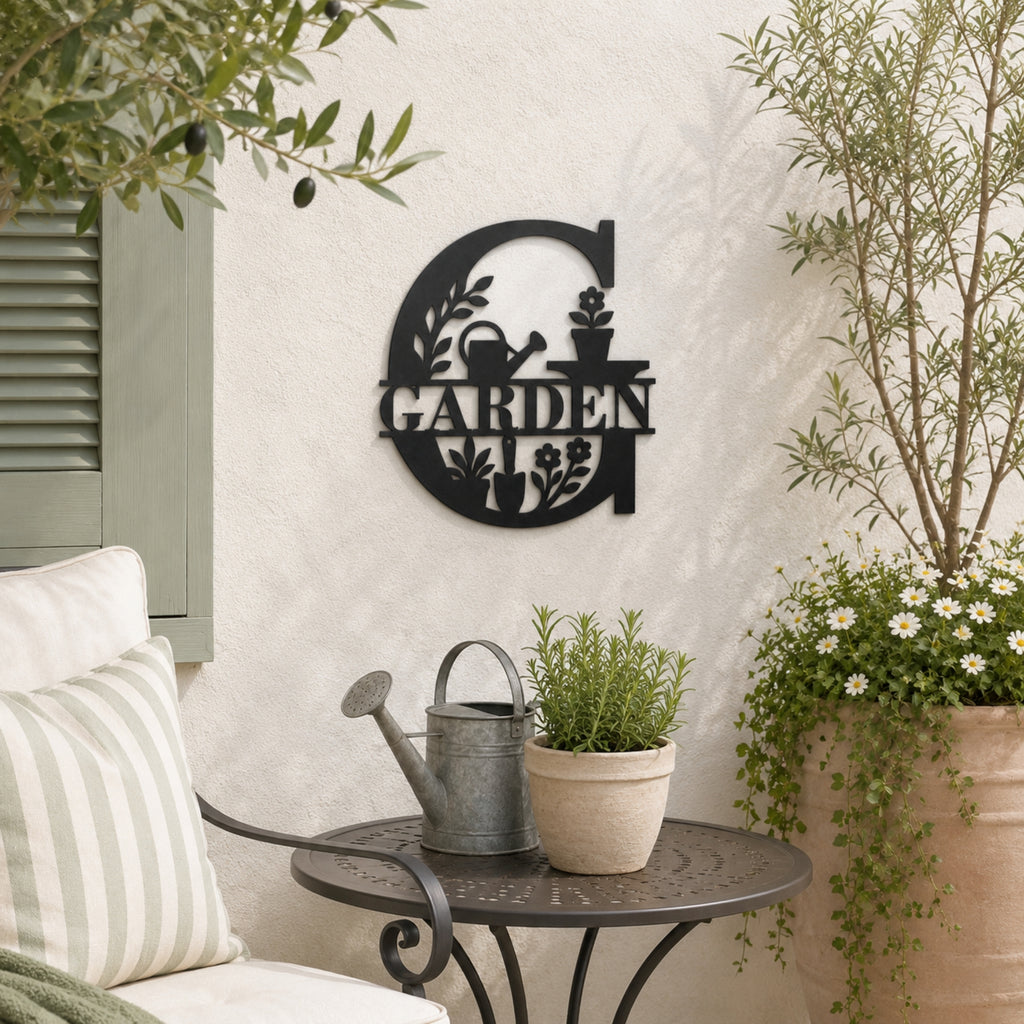 Garden Metal Wall Sign – Outdoor Gardening Wall Decor