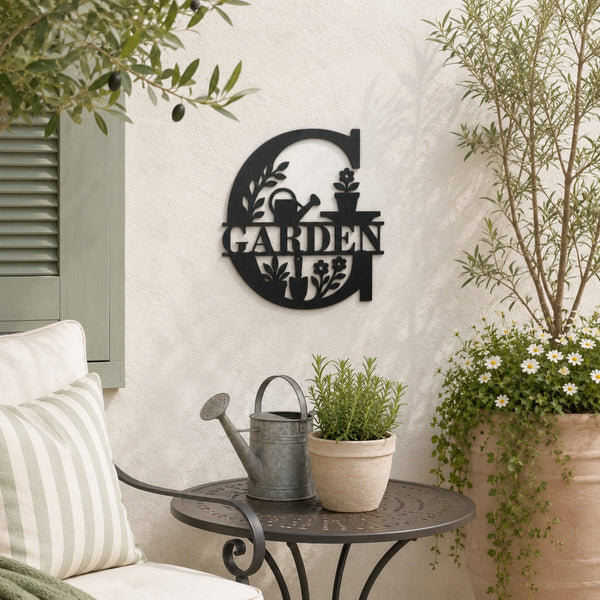 Garden Metal Wall Sign – Outdoor Gardening Wall Decor