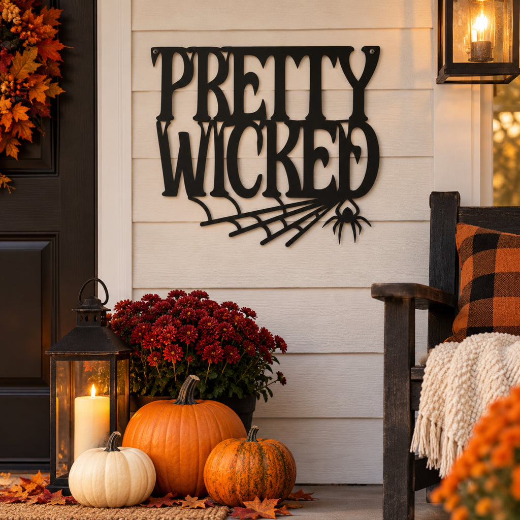 Halloween Metal Wall Art Signs – Witchy & Spooky Collection
