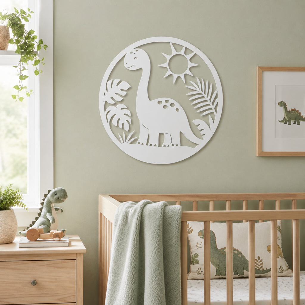 Dinosaur Metal Wall Art – Nursery & Kids Room Decor