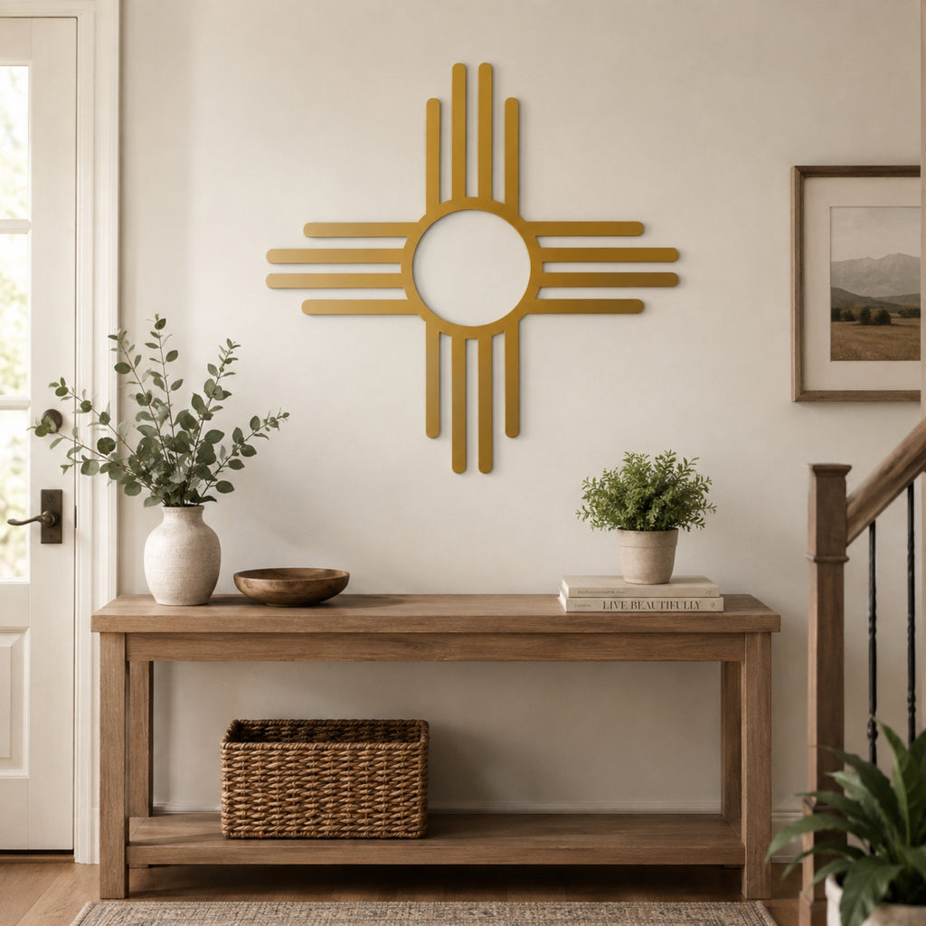 Zia Sun Metal Wall Art – Southwestern Metal Wall Decor