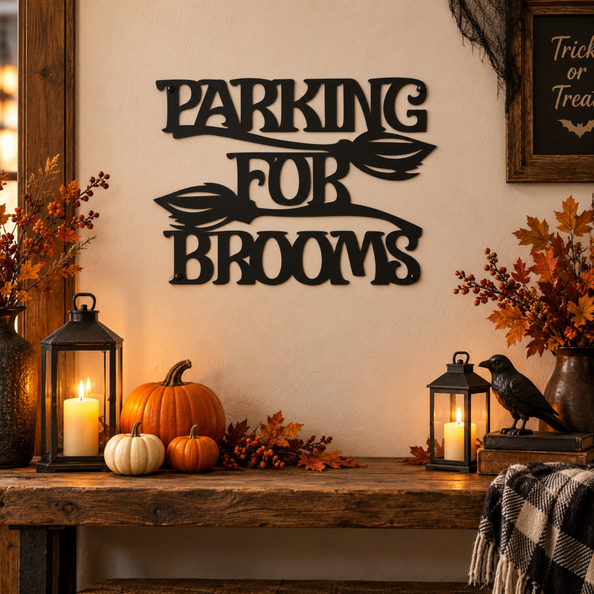 Halloween Metal Wall Art Signs – Witchy & Spooky Collection