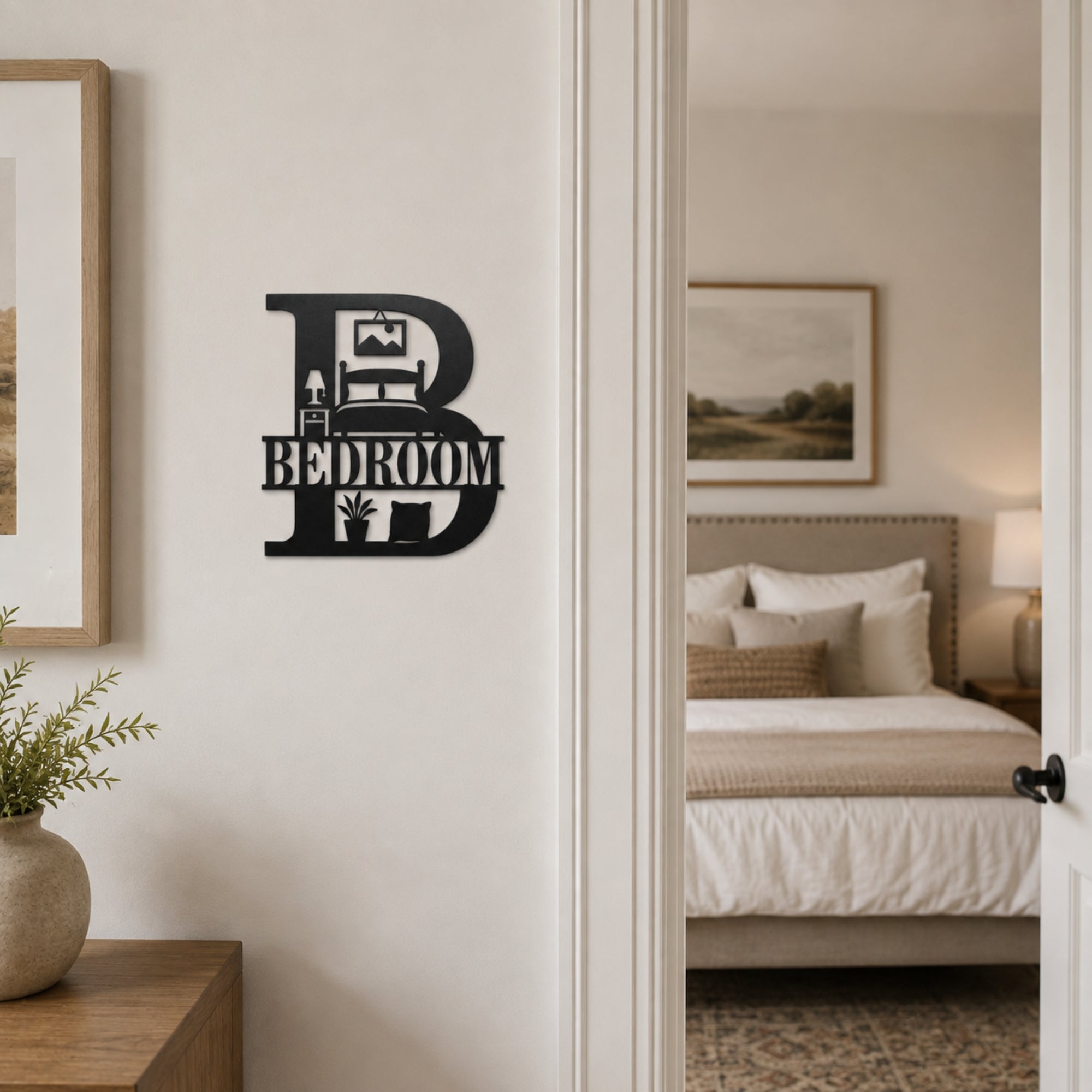 Bedroom Metal Wall Sign – Farmhouse Bedroom Door & Wall Decor Secondary image