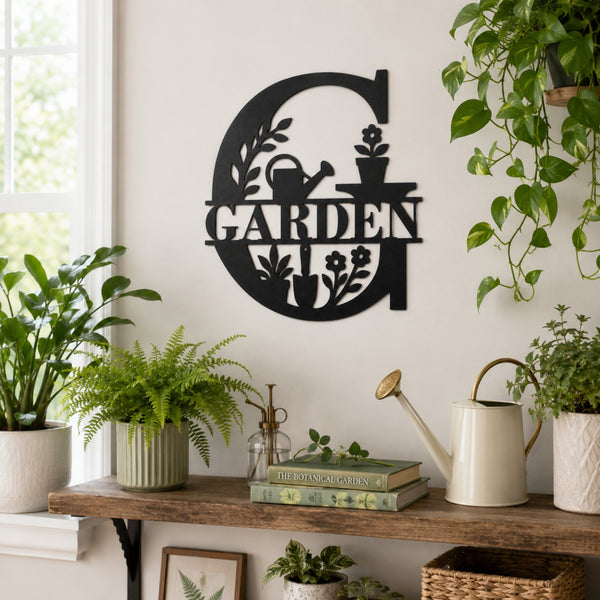 Garden Metal Wall Sign – Outdoor Gardening Wall Decor