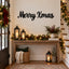 Merry Xmas Metal Wall Art – Christmas Script Metal Sign