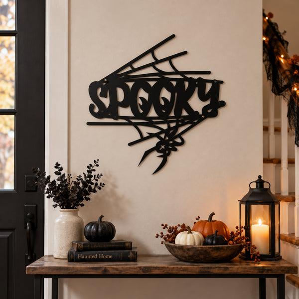 Halloween Metal Wall Art Signs – Spooky Classics Collection