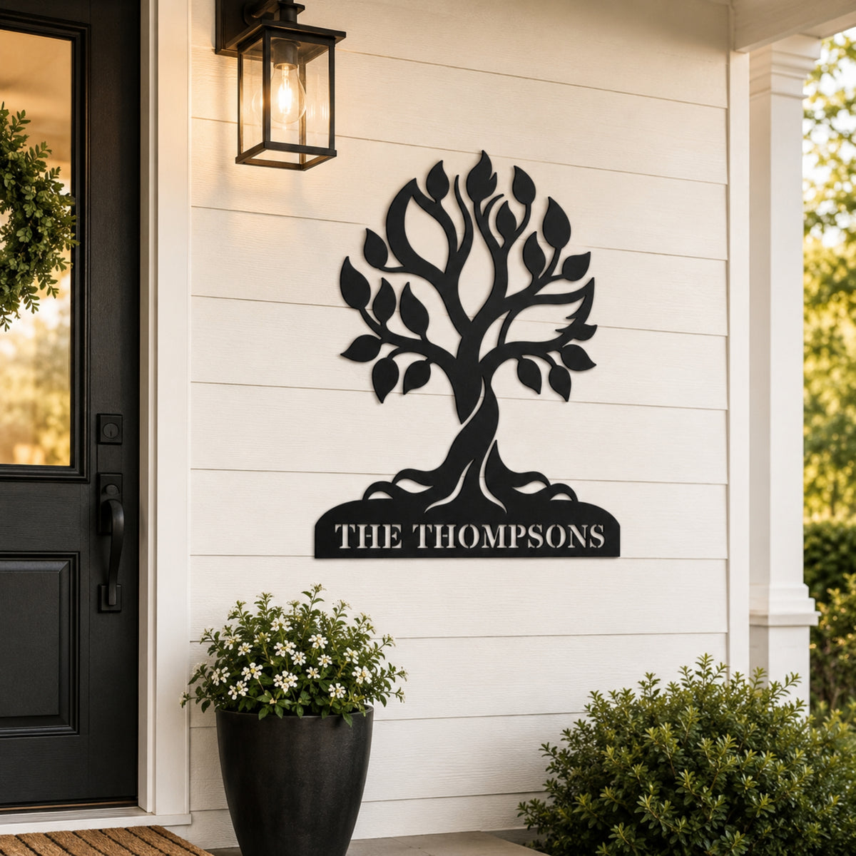 Personalized Tree of Life Family Name Metal Sign