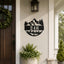Personalized Mountain House Number Sign