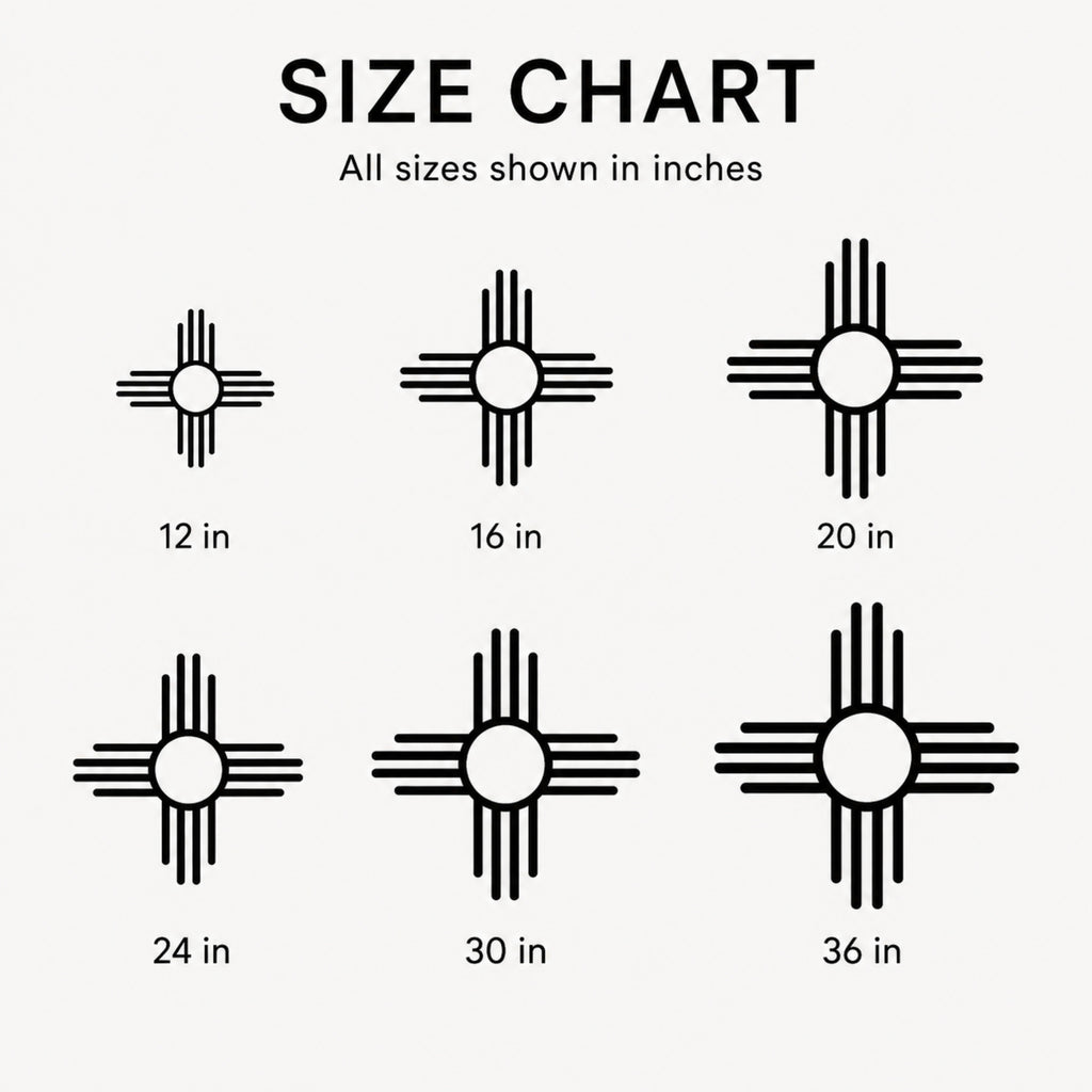 Zia Sun Metal Wall Art – Southwestern Metal Wall Decor