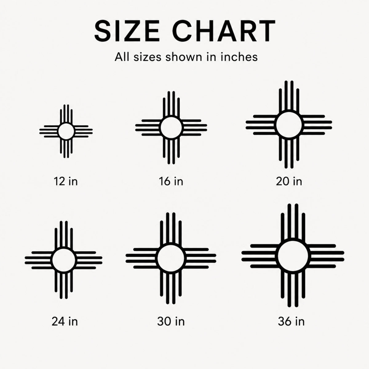 Zia Sun Metal Wall Art – Southwestern Metal Wall Decor