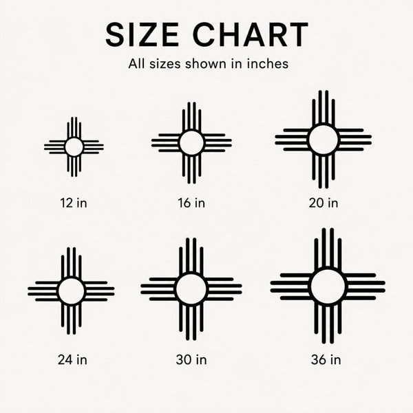 Zia Sun Metal Wall Art – Southwestern Metal Wall Decor