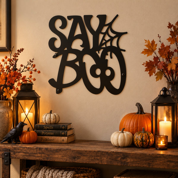 Halloween Metal Wall Art Signs – Witchy & Spooky Collection