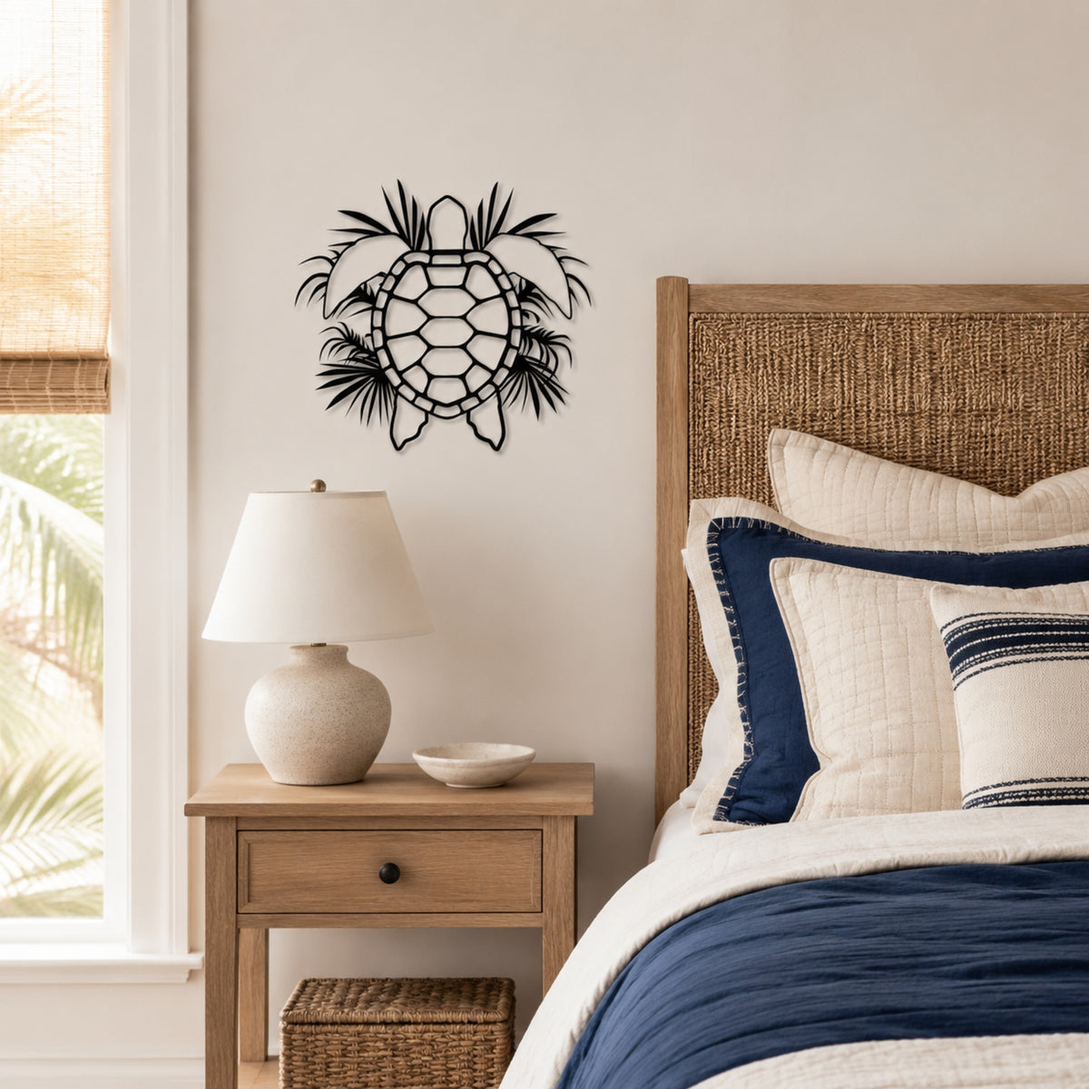 Tropical Sea Turtle Metal Wall Art – Coastal Ocean Wall Decor