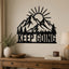 Keep Going Mountain Metal Wall Art – Inspirational Nature Decor