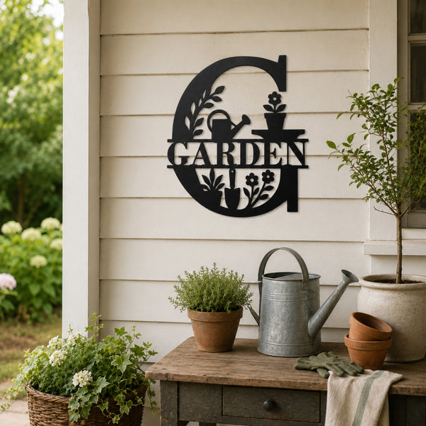 Garden Metal Wall Sign – Outdoor Gardening Wall Decor