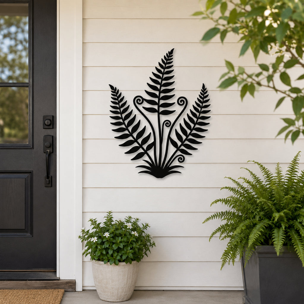 Fern Botanical Metal Wall Art – Nature Inspired Plant Wall Decor
