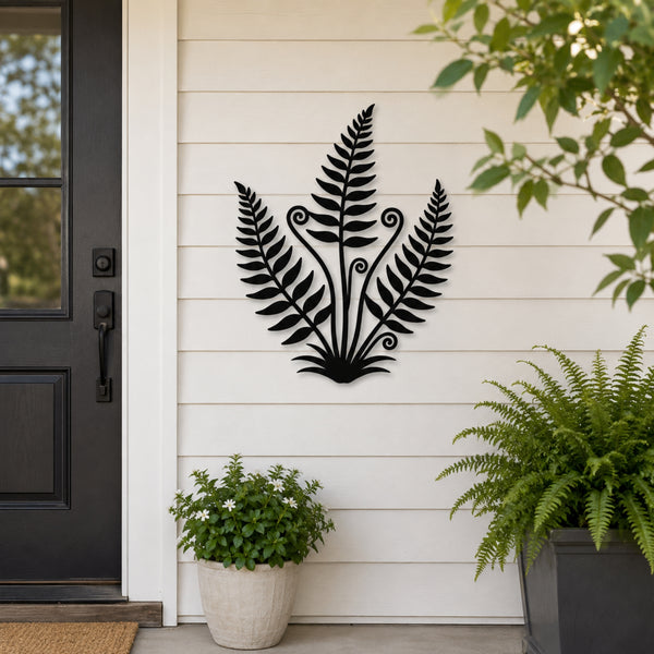 Fern Botanical Metal Wall Art – Nature Inspired Plant Wall Decor