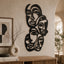 Abstract Faces Metal Wall Art