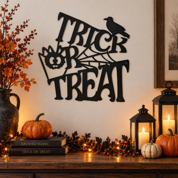Halloween Metal Wall Art Signs – Spooky Classics Collection