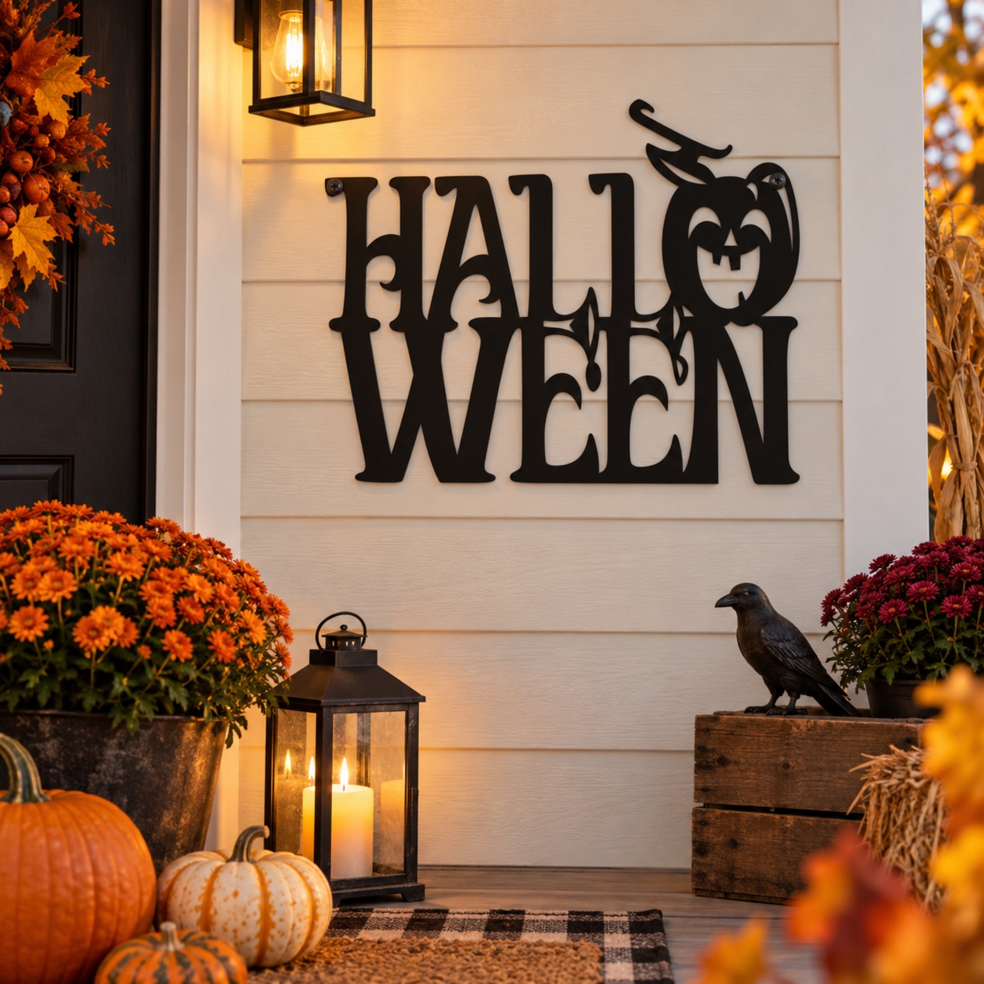 Halloween Metal Wall Art Signs – Witchy & Spooky Collection Secondary image