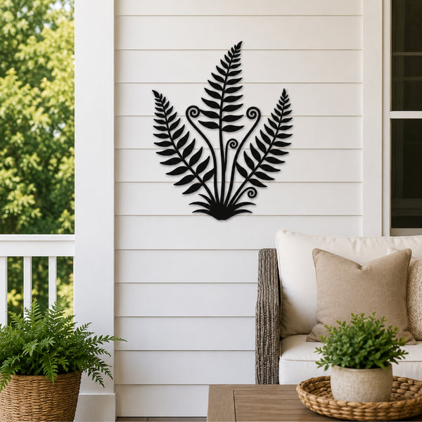 Fern Botanical Metal Wall Art – Nature Inspired Plant Wall Decor