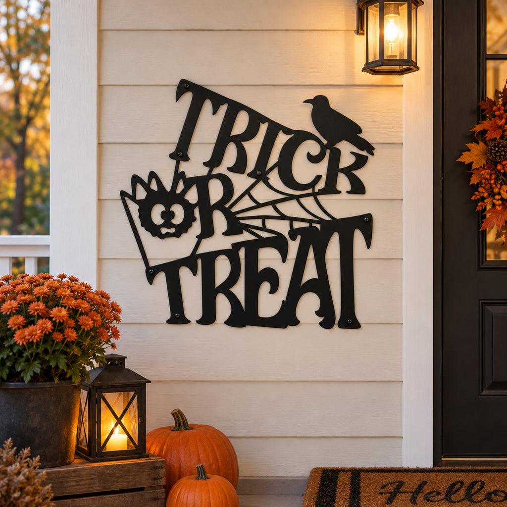 Halloween Metal Wall Art Signs – Spooky Classics Collection
