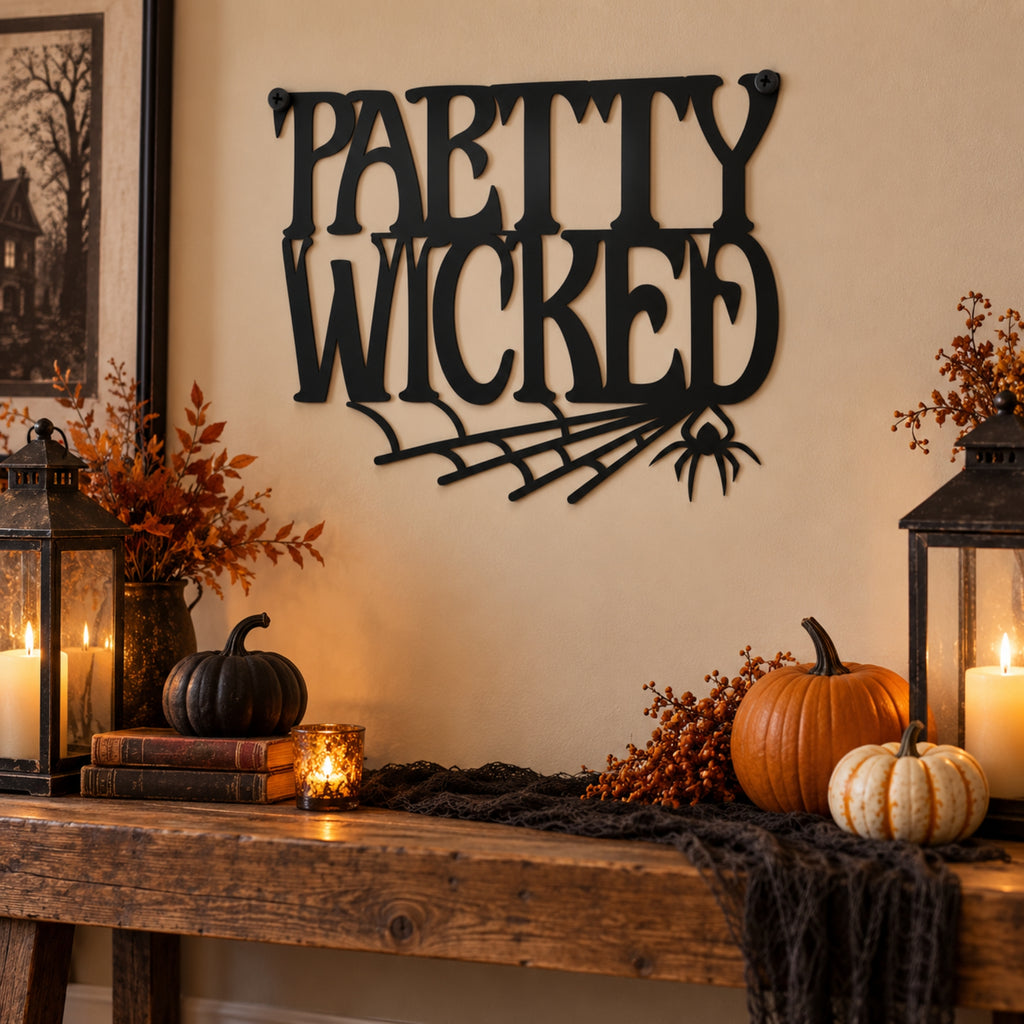 Halloween Metal Wall Art Signs – Witchy & Spooky Collection