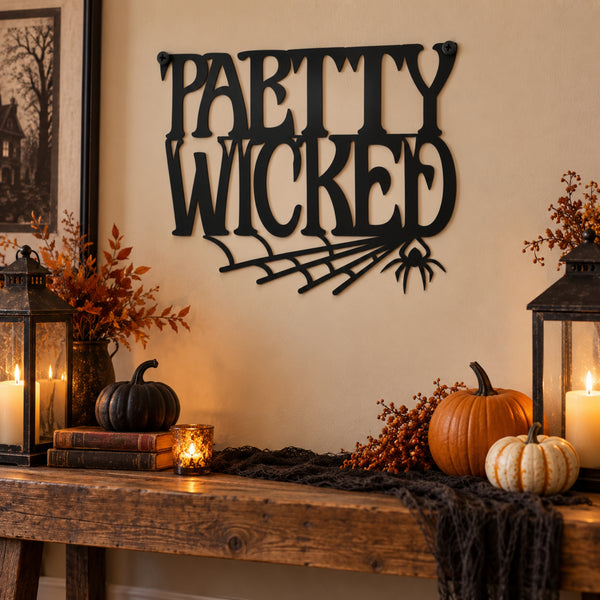 Halloween Metal Wall Art Signs – Witchy & Spooky Collection