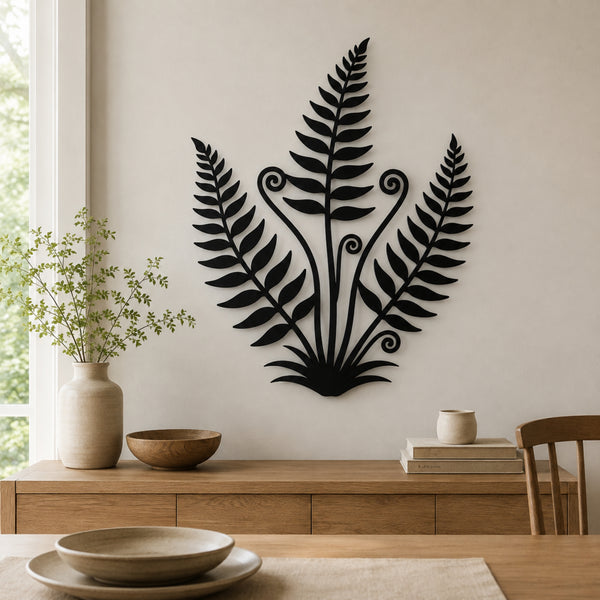 Fern Botanical Metal Wall Art – Nature Inspired Plant Wall Decor