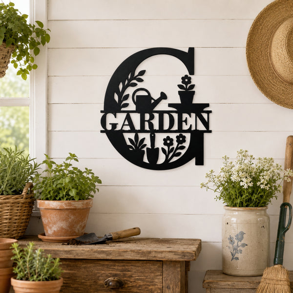 Garden Metal Wall Sign – Outdoor Gardening Wall Decor