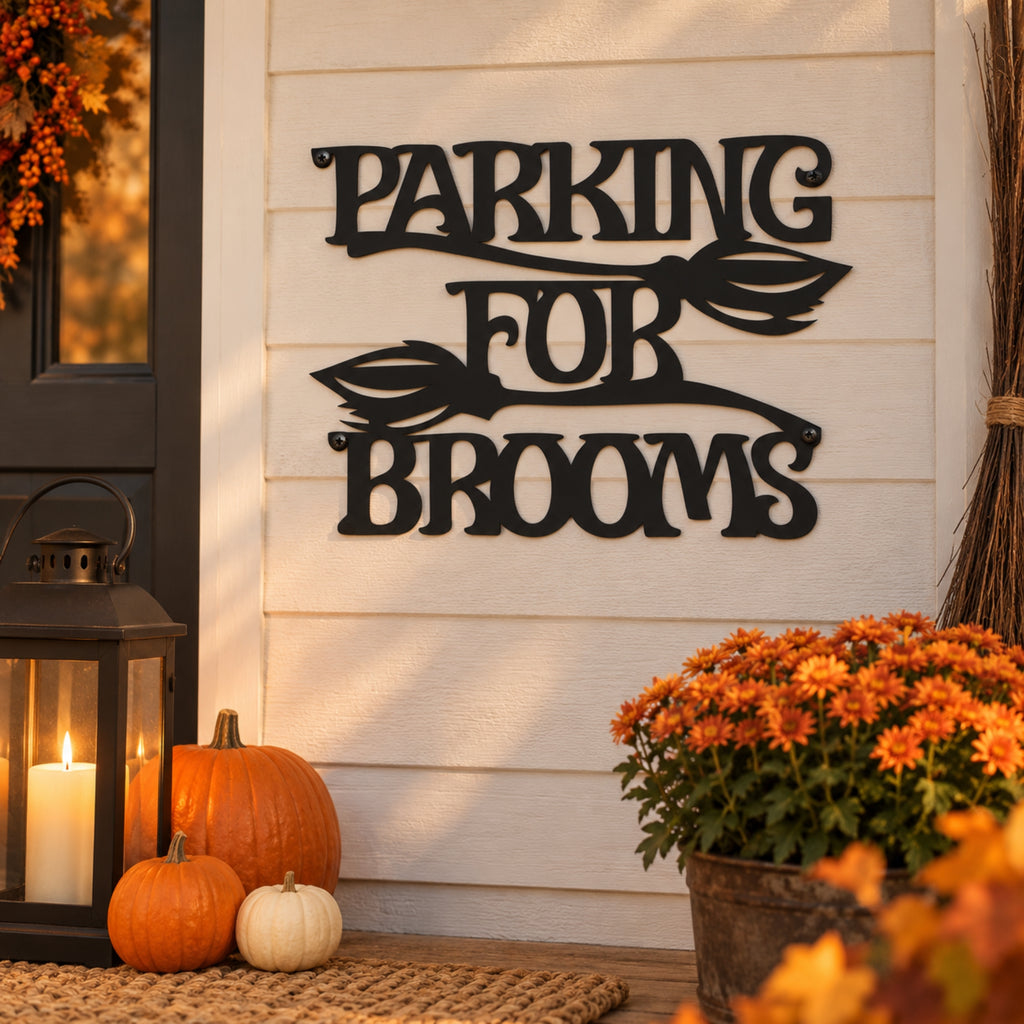Halloween Metal Wall Art Signs – Witchy & Spooky Collection