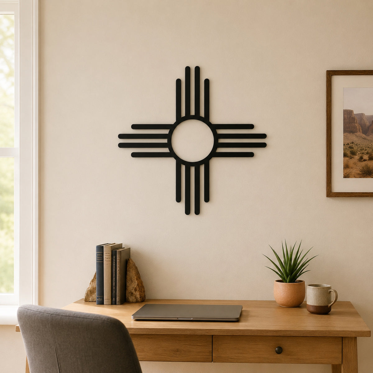 Zia Sun Metal Wall Art – Southwestern Metal Wall Decor