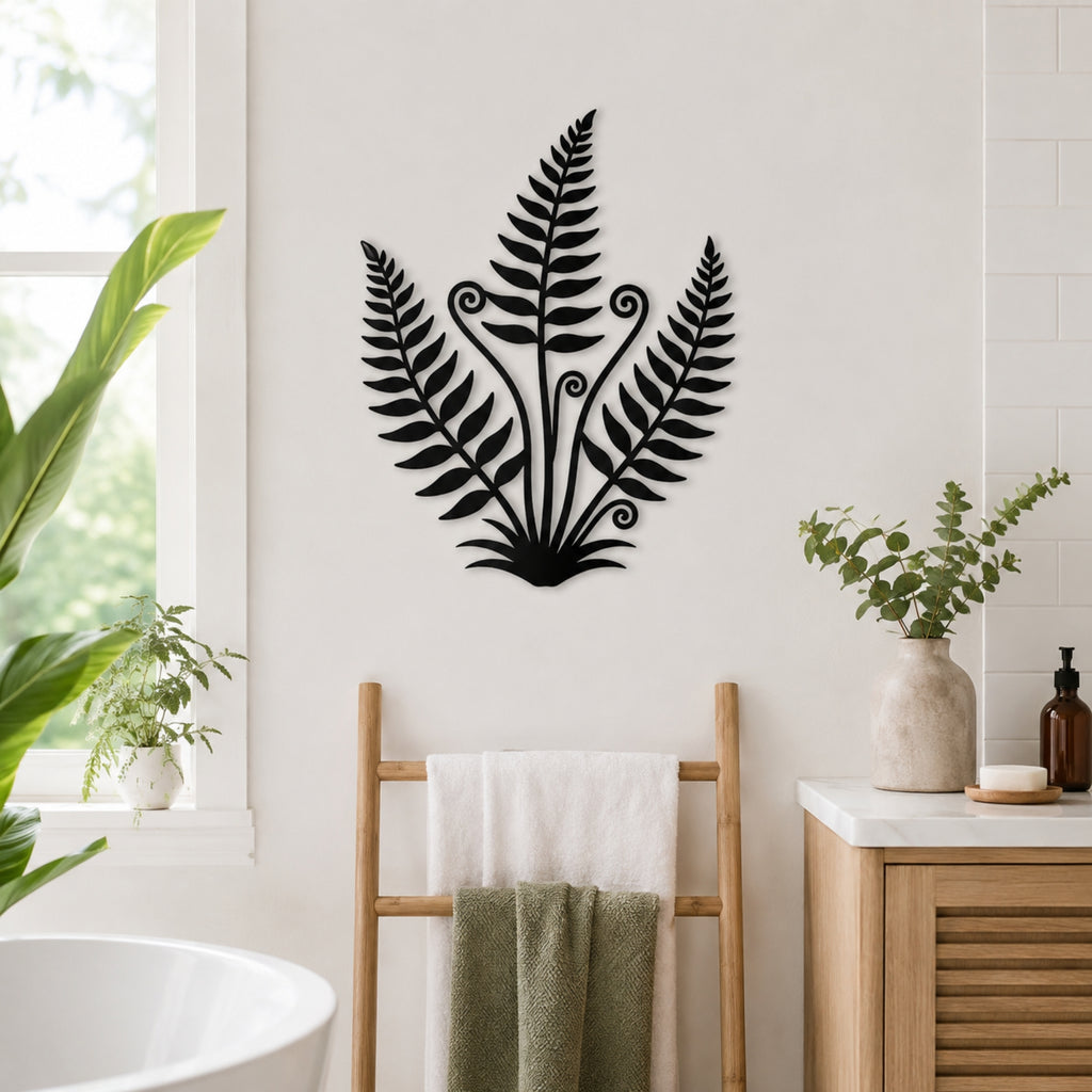 Fern Botanical Metal Wall Art – Nature Inspired Plant Wall Decor