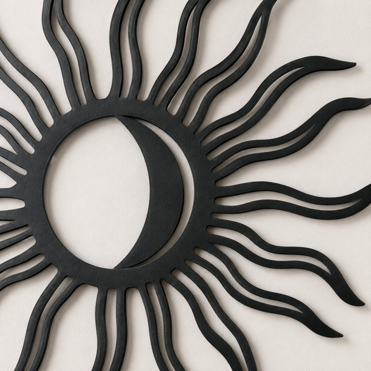 Sun & Moon Metal Wall Art – Celestial Boho Decor
