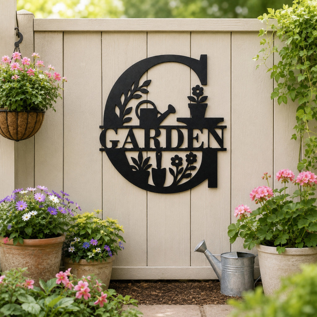 Garden Metal Wall Sign – Outdoor Gardening Wall Decor