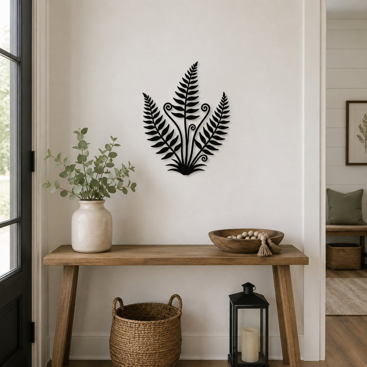 Fern Botanical Metal Wall Art – Nature Inspired Plant Wall Decor