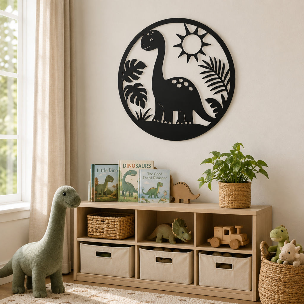 Dinosaur Metal Wall Art – Nursery & Kids Room Decor