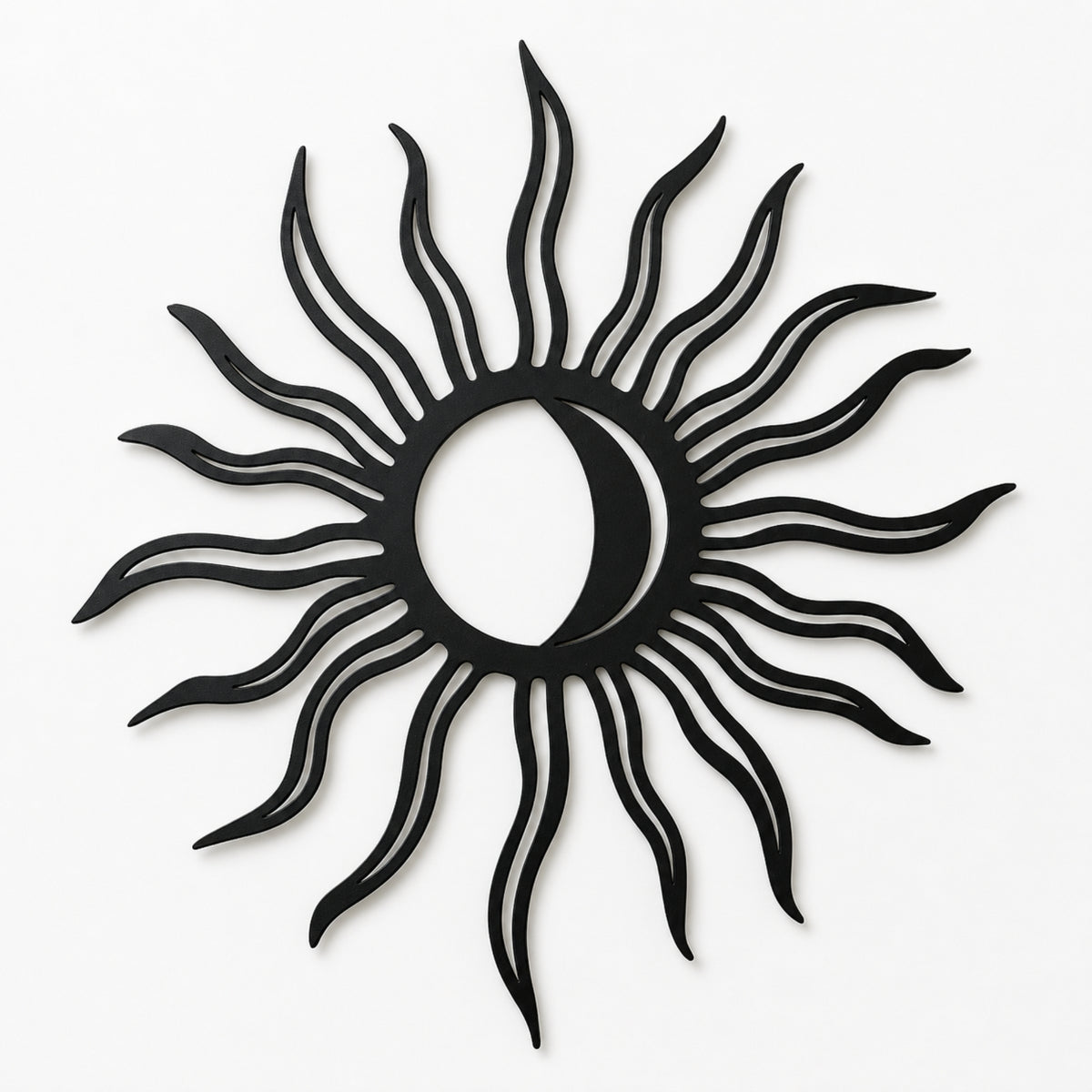 Sun & Moon Metal Wall Art – Celestial Boho Decor